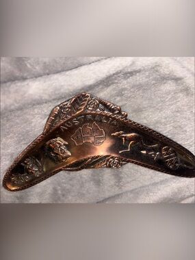 Vintage Australia Copper Souvenir Boomerang
